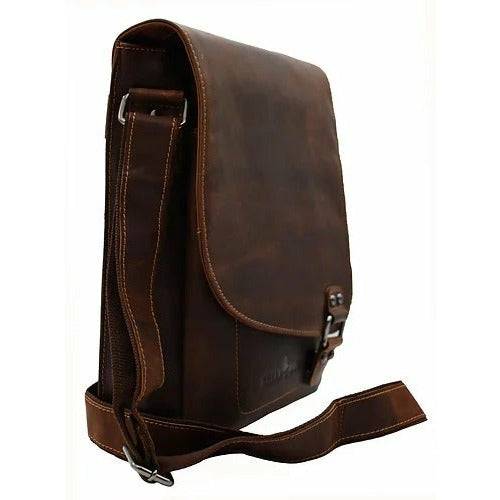 Green wood Leather Shoulder Bag Torquay - GW836