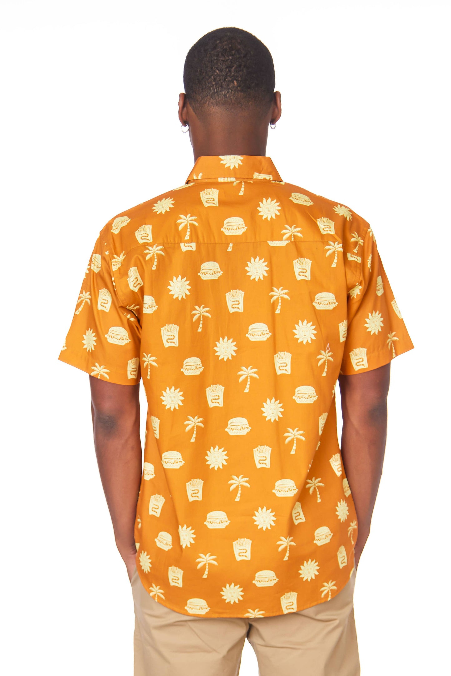 Hawks Bay Men's Printed short Sleeve Cotton Shirt