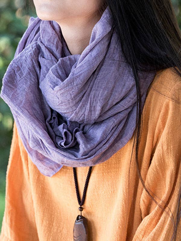 Vintage Solid Ramie Cotton shawl wrap
