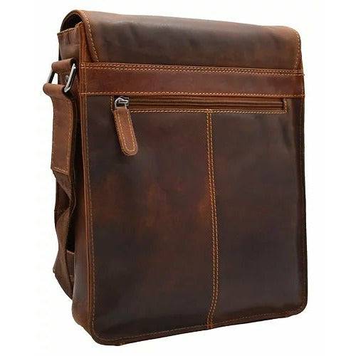 Green wood Leather Shoulder Bag Torquay - GW836