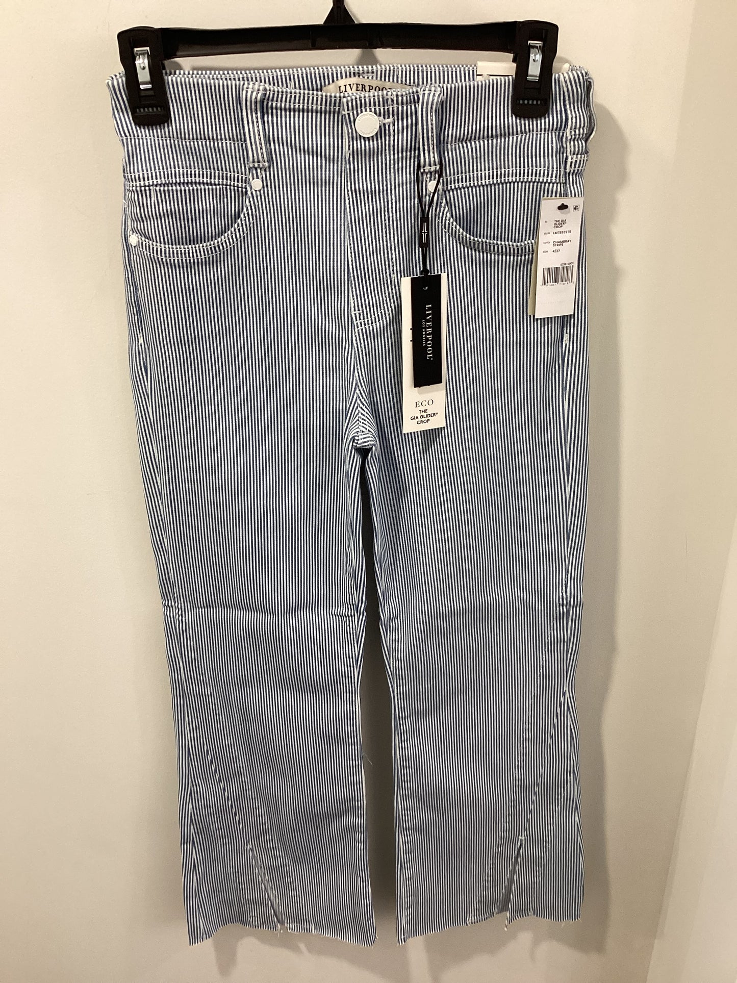Liverpool The Gia Glider Crop Flare Twisted Seam