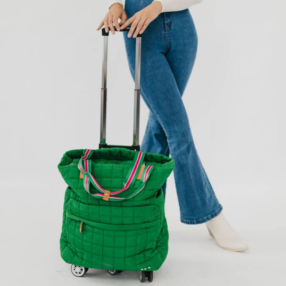 Pretty Simple Quilted Tote Roller Bag