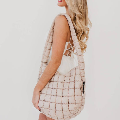 Pretty simple Carmen Quilted Hobo Tote Bag
