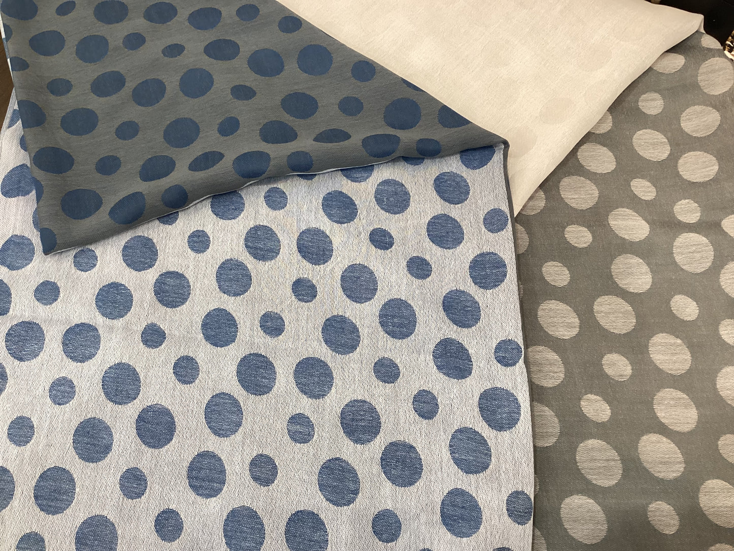 Cherie bliss poka dot two sided scarf