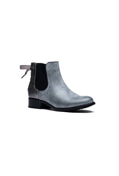 Lady Glory Python Print Chelsea Boots