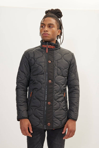 Ron Tomson Light Padded Zipper-Up Coat