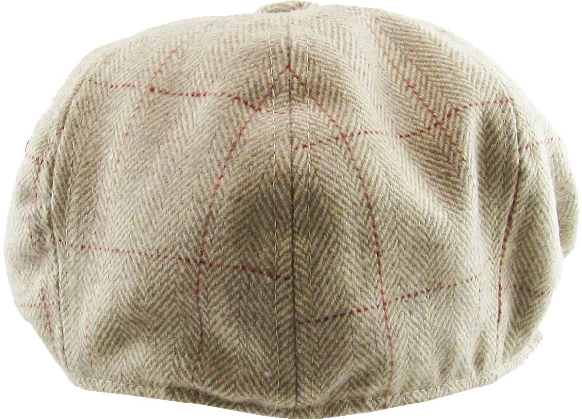 Herringbone Button Ascot hat