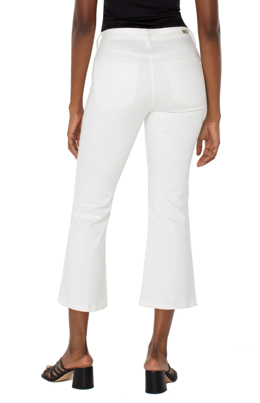 Liverpool Hannah Cropped Flare White