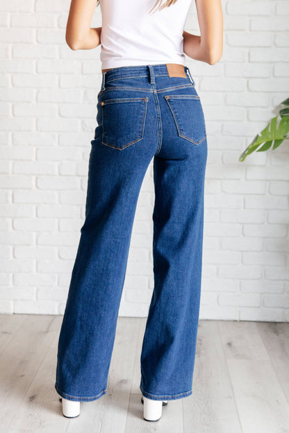 Judy Blue 82553 High Rise Vintage Wide Leg Jeans
