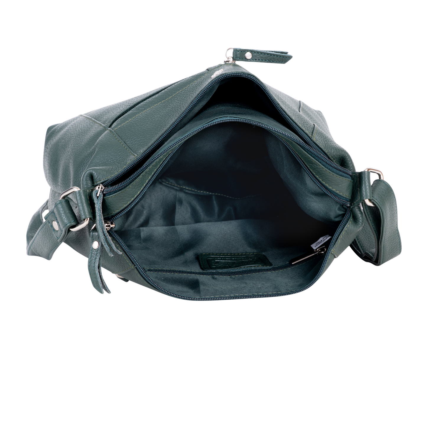 Green wood Leather Crossbody Bag Tressa – Stylish & Functional