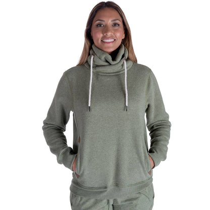 LeeHanTon Ladies Cowl Neck Pullover Sweatshirt