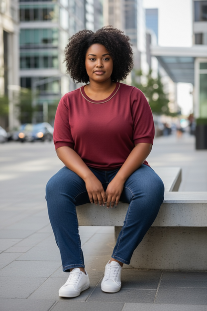 Kaffe Loni 3/4 SL Knit Pullover