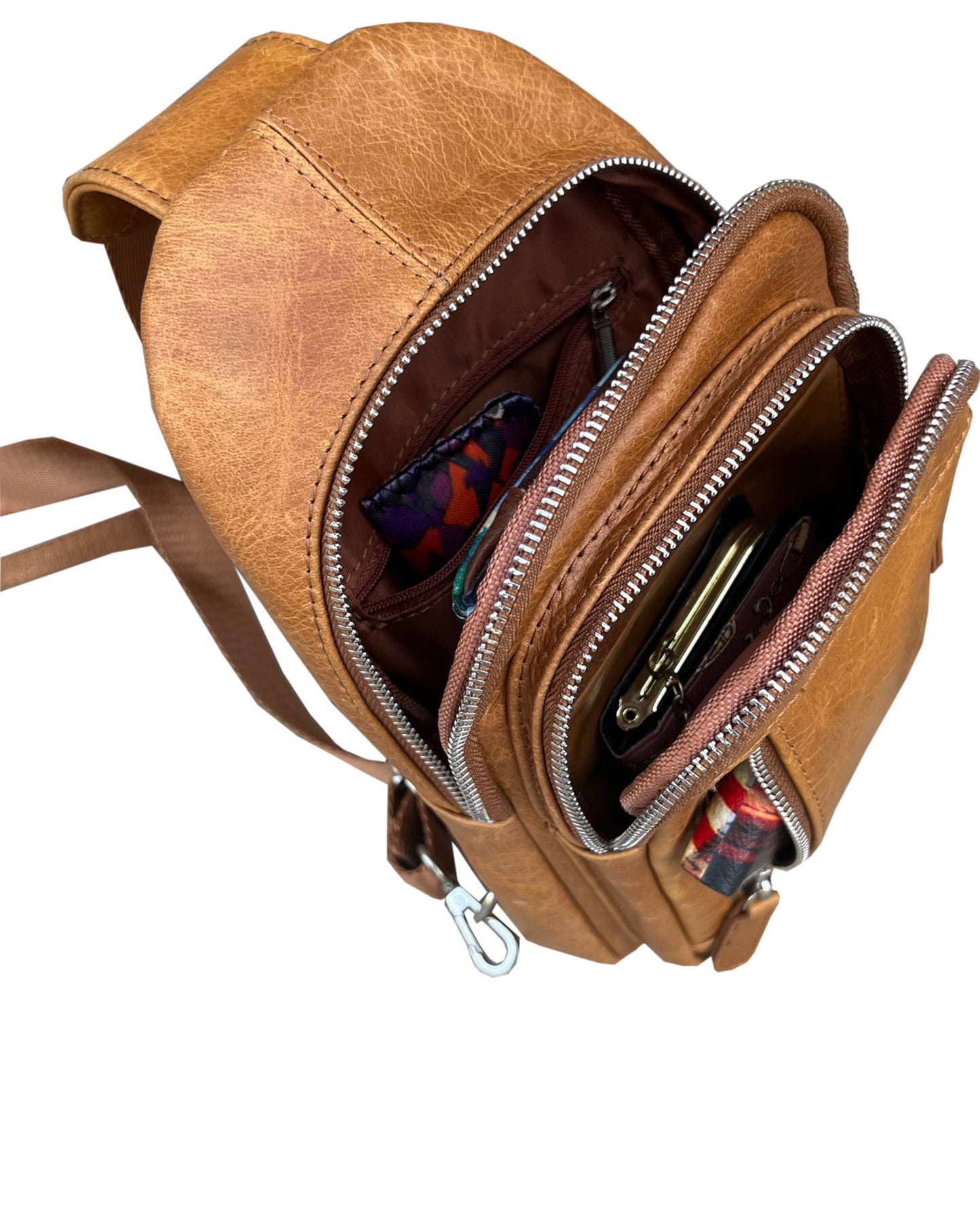 Roma Leather Sling bag with adjustable shoulder strap