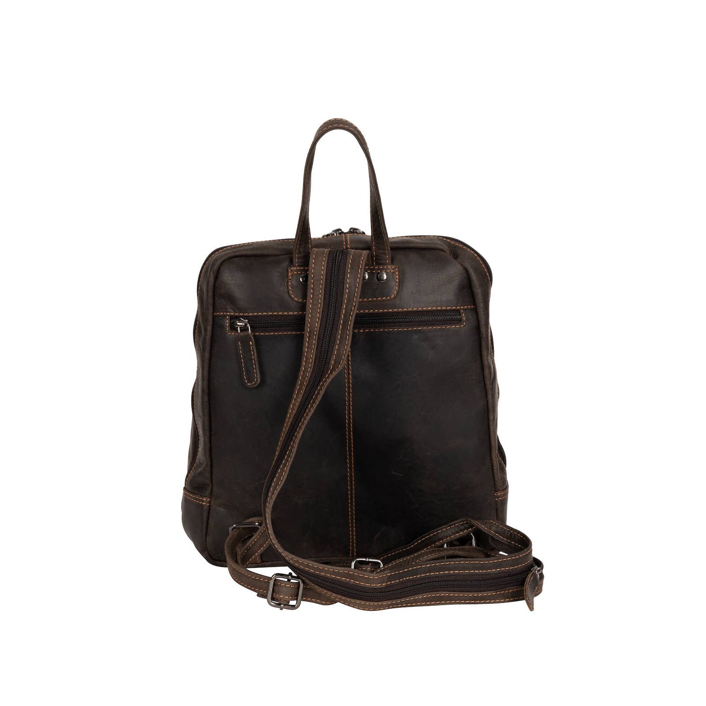 Green wood Leather Backpack Anna GW193042