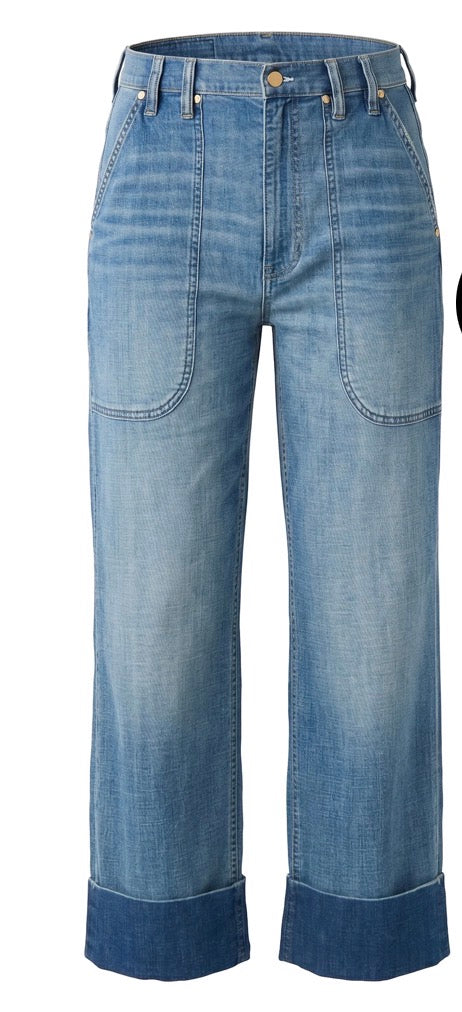 Liverpool HR Straight Jeans with Utility Pockets