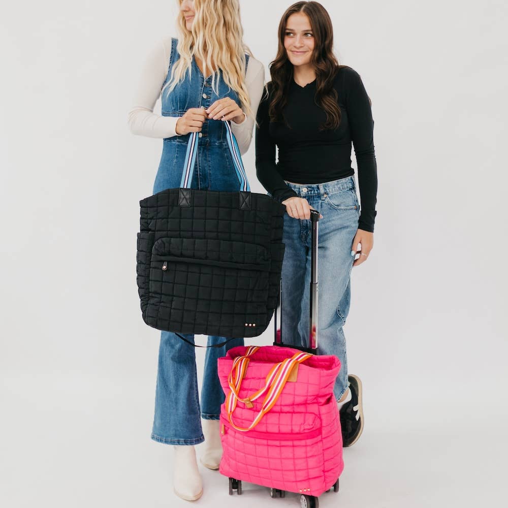 Pretty Simple Quilted Tote Roller Bag