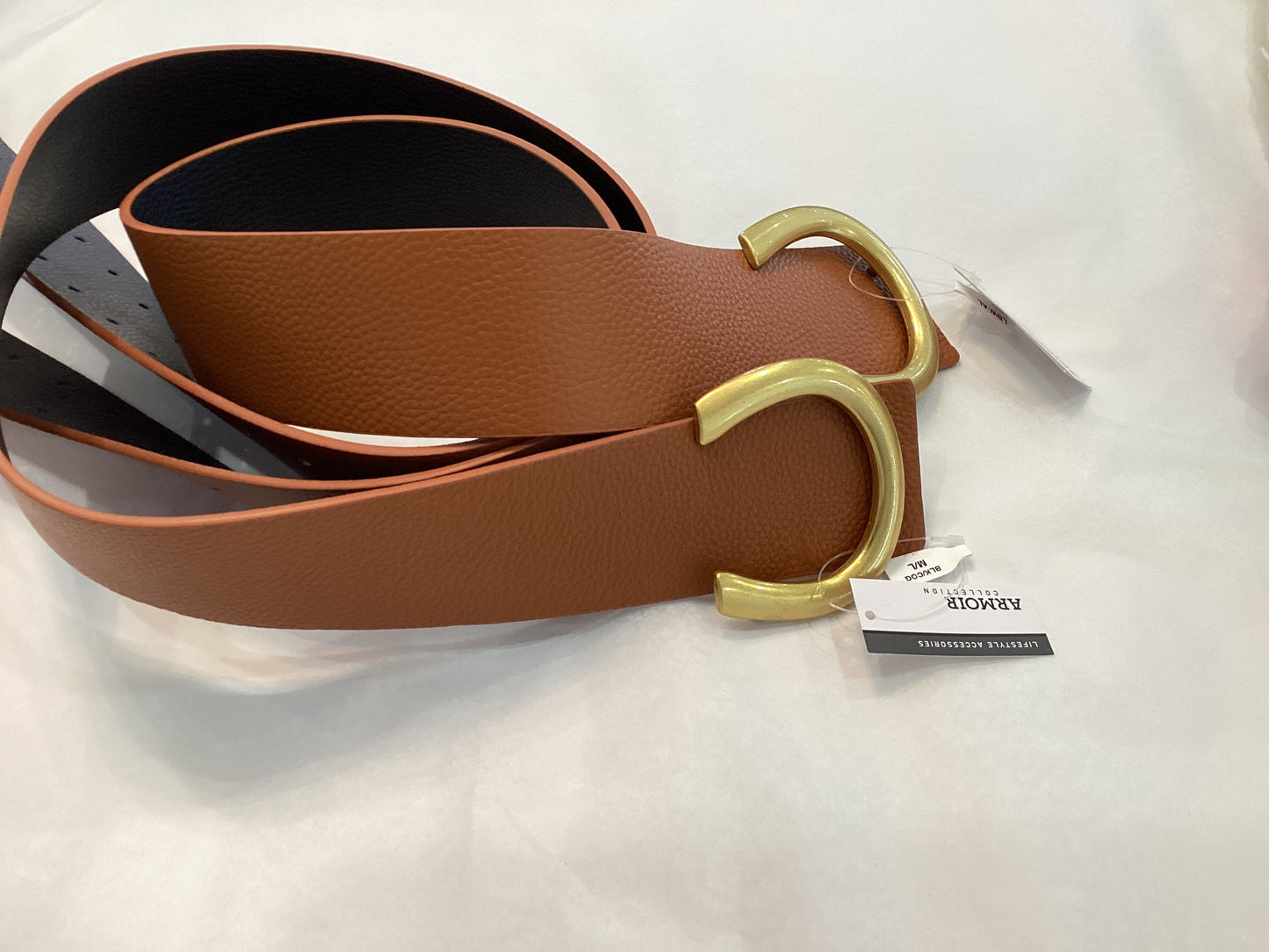 Armoir leather reversible belt