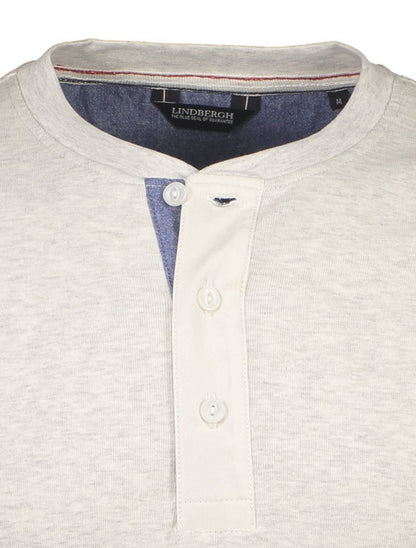 Lindbergh Ribbed Henley long sleeve