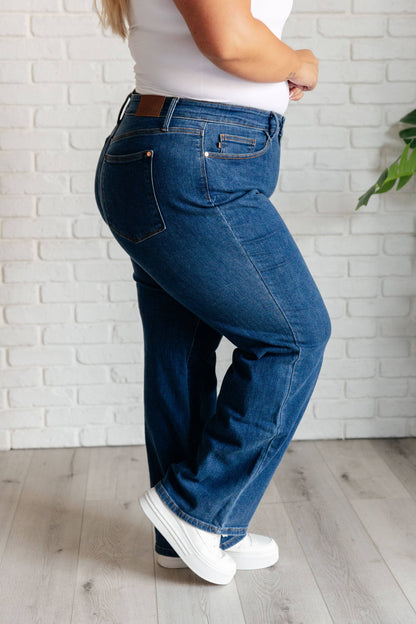 Judy Blue 82553 High Rise Vintage Wide Leg Jeans