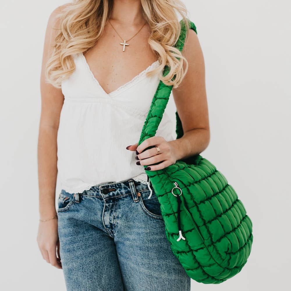 Pretty simple Carmen Quilted Hobo Tote Bag
