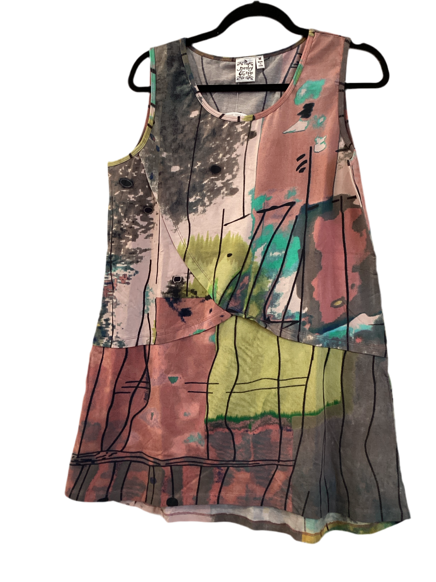 Parsley & Sage Kyle Pink Tank Tunic