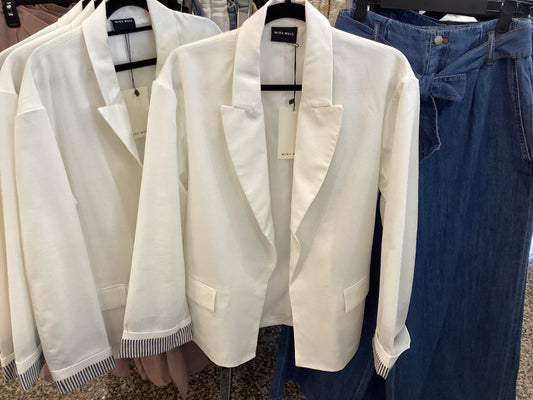 Miou Muse blazer with sleeve cuff