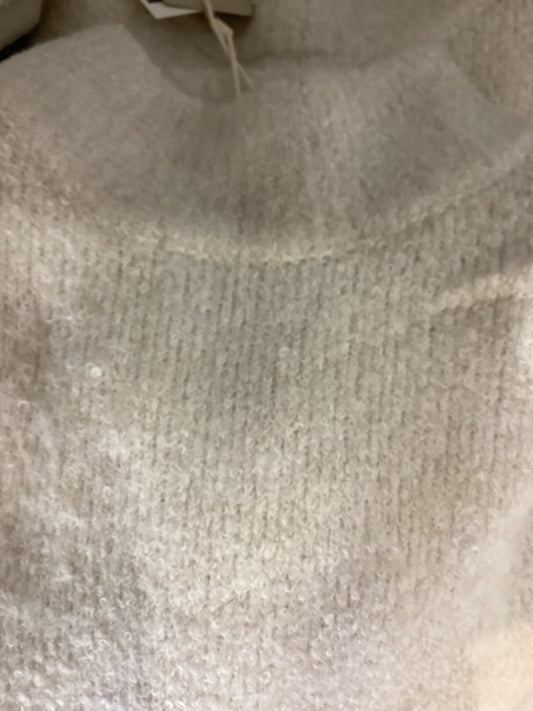 Garcia long cream sweater mock neck
