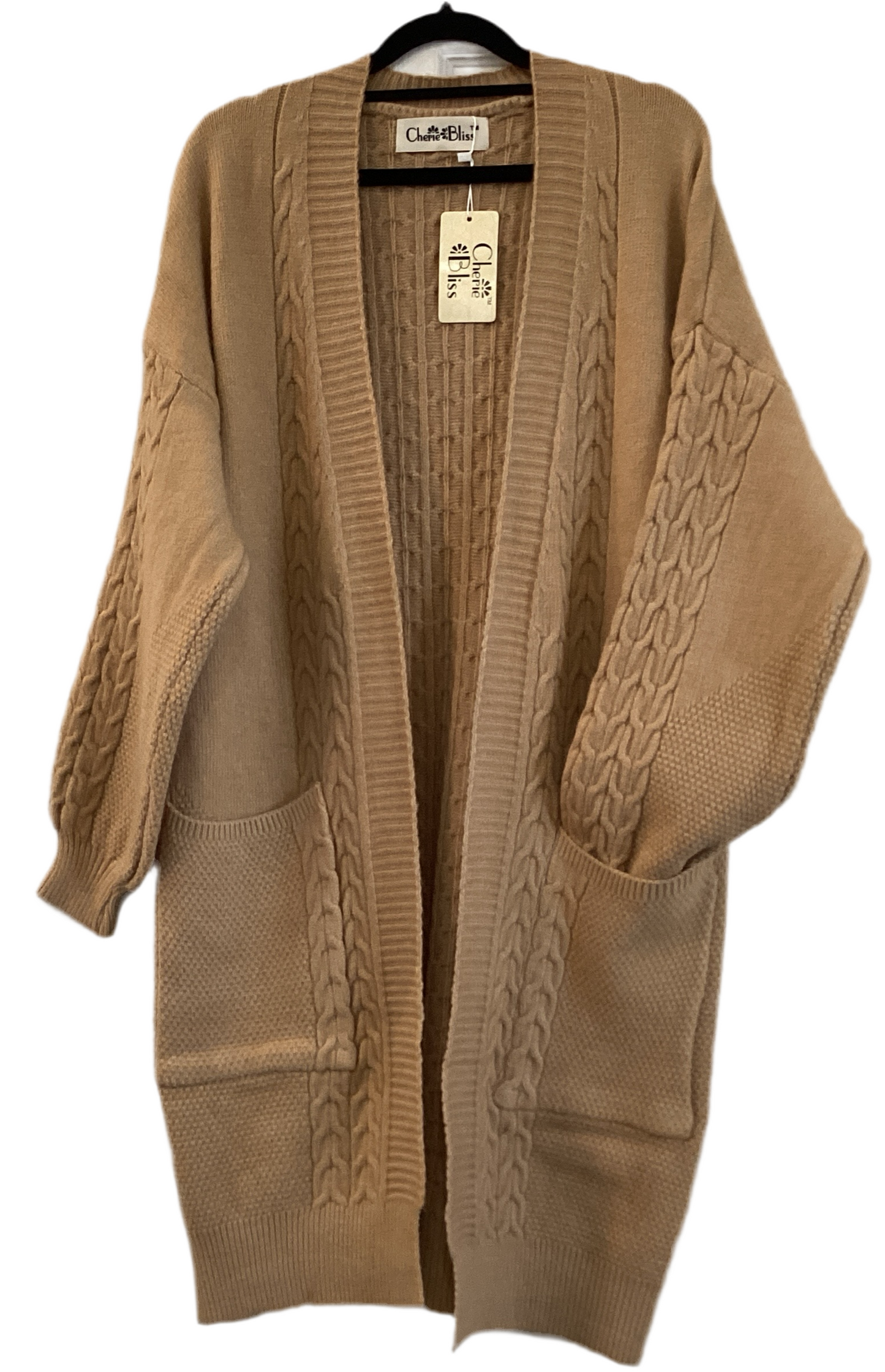 Cherie bliss cable cardigan with pockets