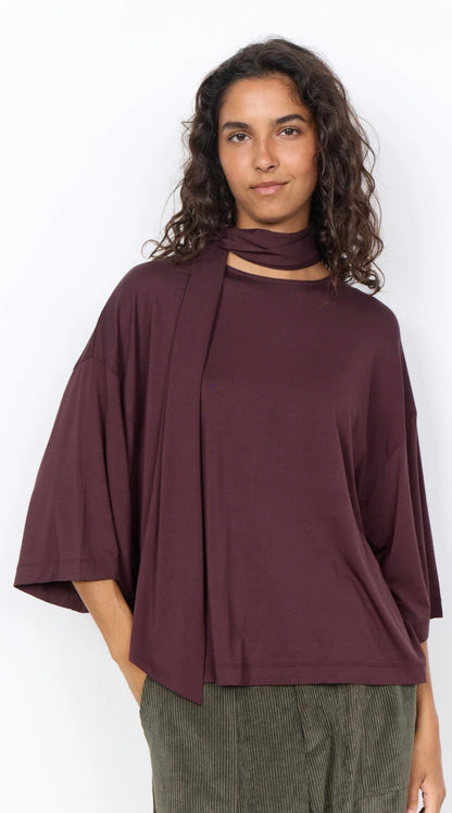 Soya Concept Marica 3/4 Sleeve with scarf