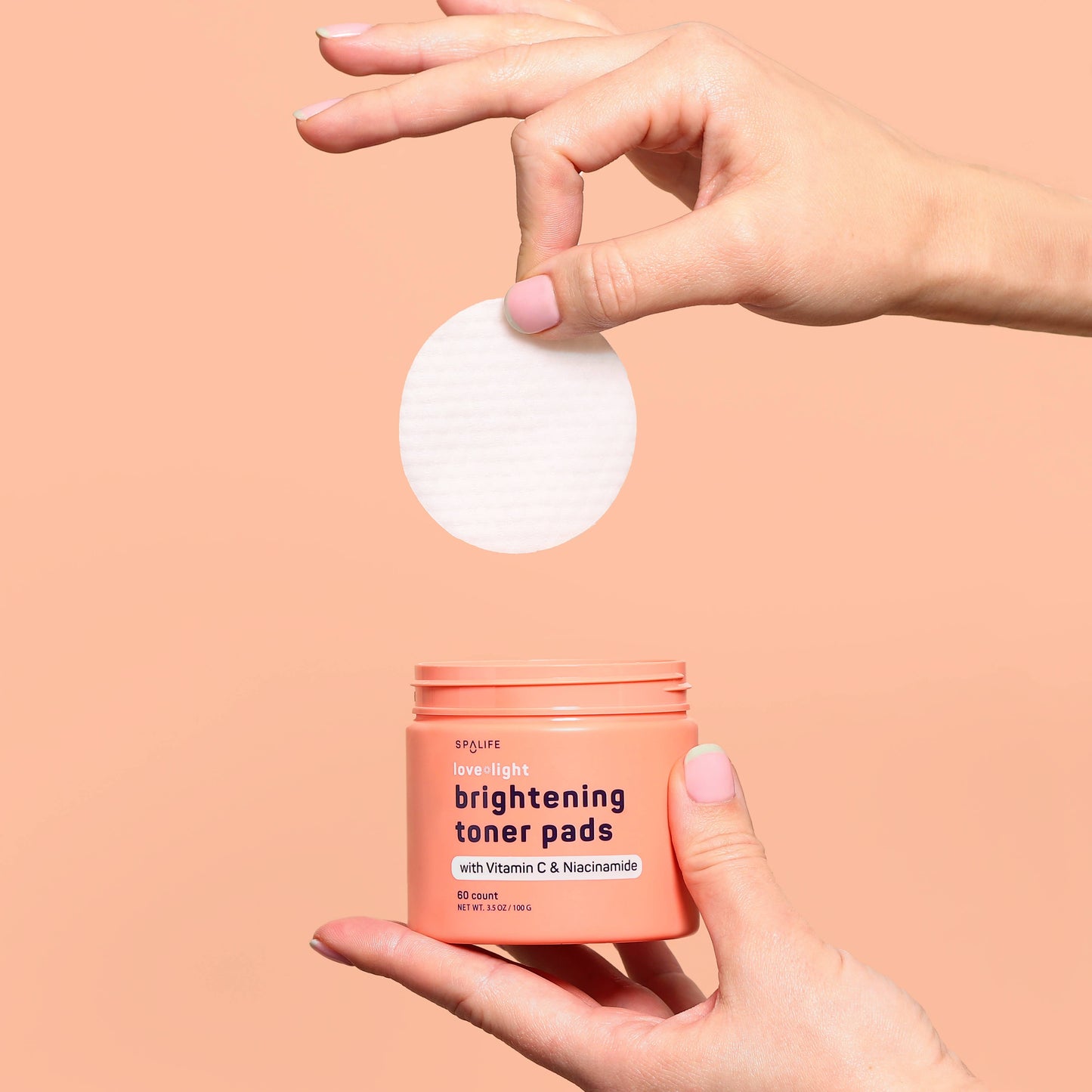 Spalife Love + light Brightening Toner Pads - 60 count