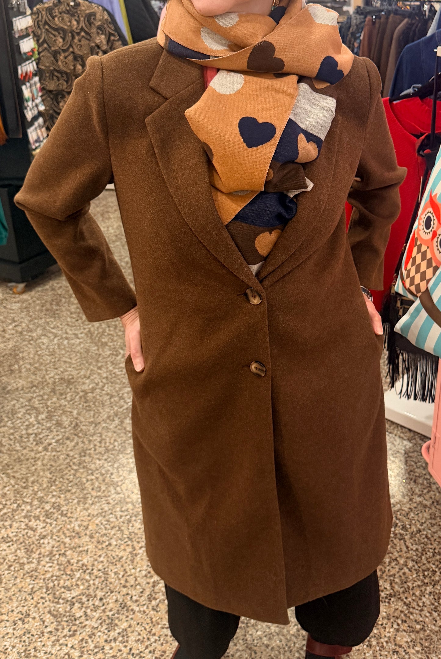 Papillon Single Breasted Coat with pockets