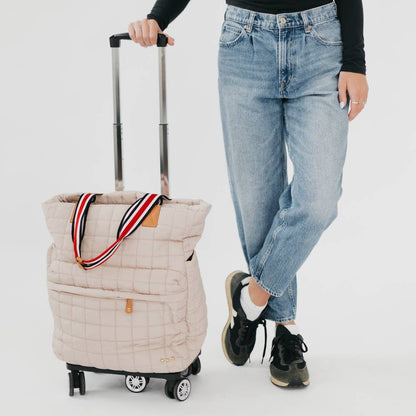 Pretty Simple Quilted Tote Roller Bag