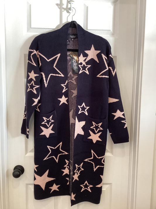Papillon Star Knitted Long Car Coat