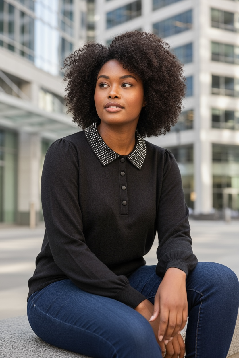 Kaffe Carla bling Pullover