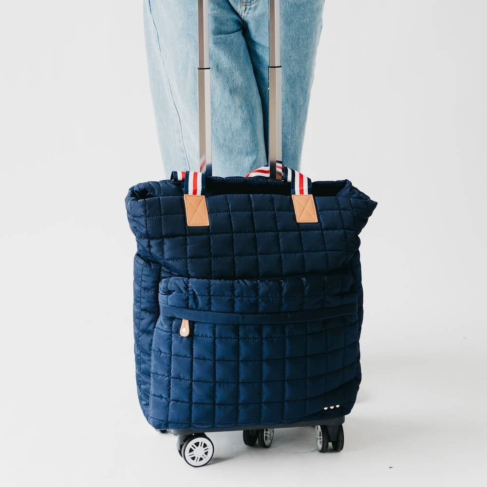 Pretty Simple Quilted Tote Roller Bag