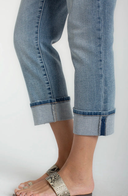 Liverpool Marley Cropped GirlFriend Cuffed Jean Plus