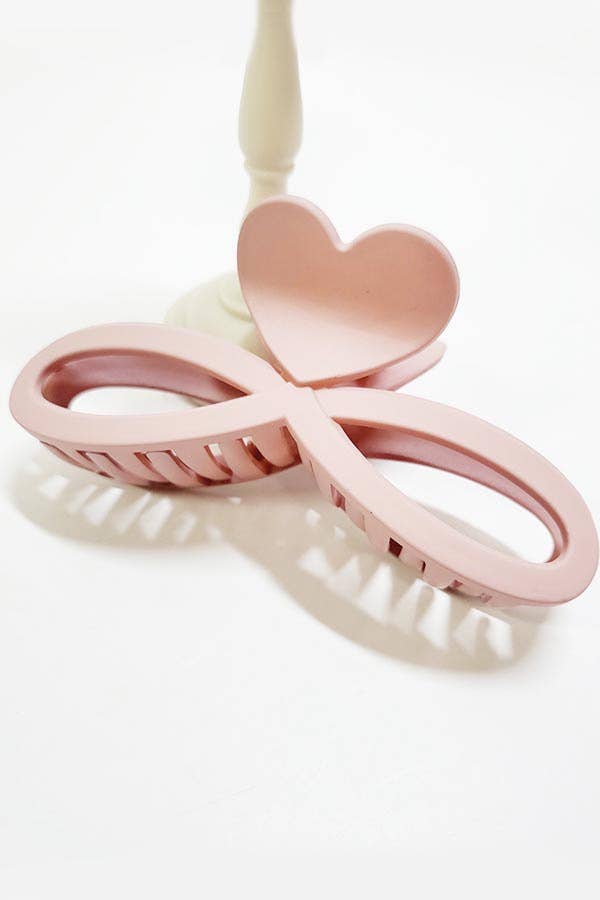 Matte Color Infinity Shaped Hair Claw Clip