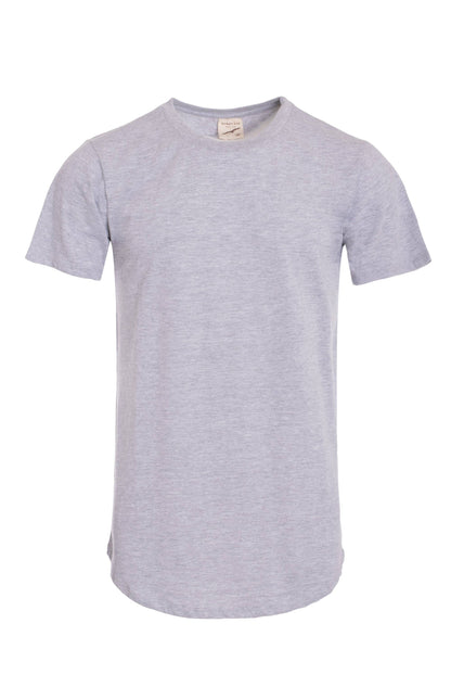 Hawks Bay - Men's Hem Curve Premium Cotton Crew Neck T-Shirt