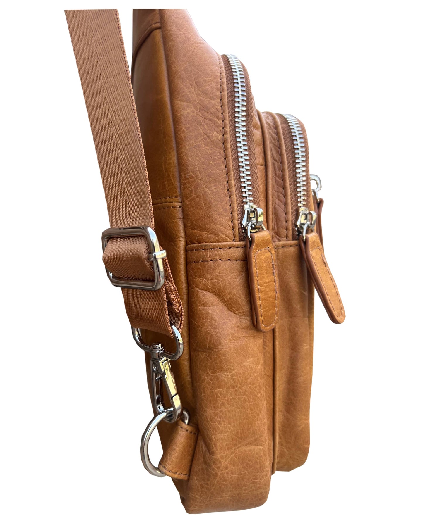 Roma Leather Sling bag with adjustable shoulder strap