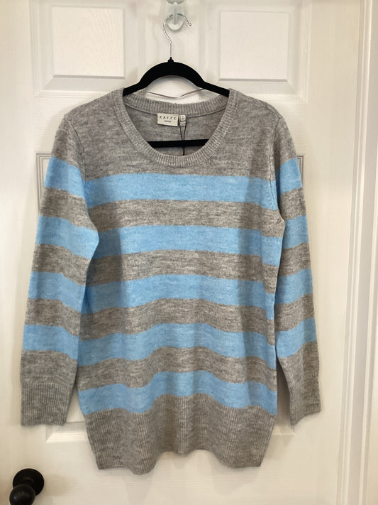 Kaffe Curve striped pullover sweater blue/grey