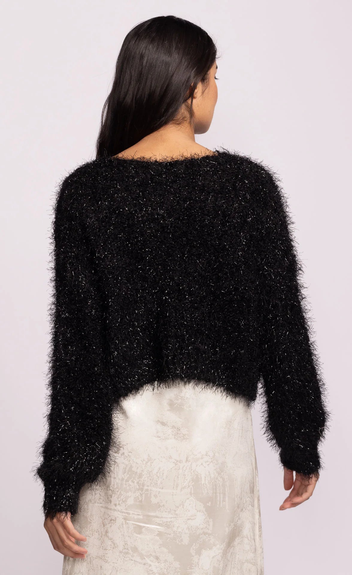 Pink martini Lucca shimmer cardigan gold button