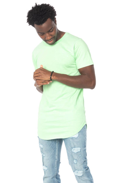 Hawks Bay - Men's Hem Curve Premium Cotton Crew Neck T-Shirt