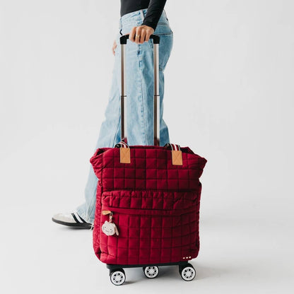 Pretty Simple Quilted Tote Roller Bag