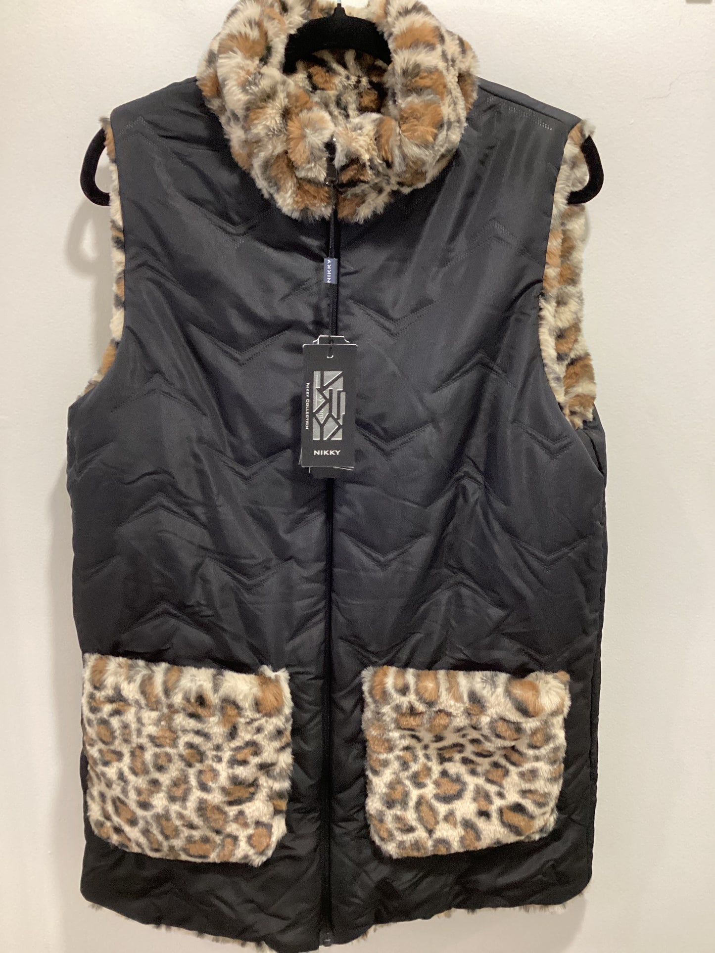 Miss Nikky Faux Fur Reversible Vest