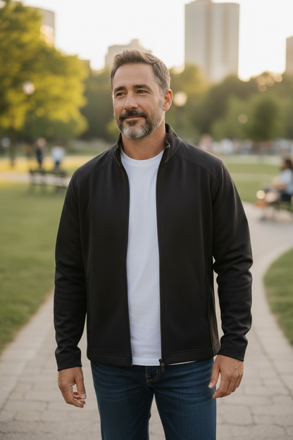 Blue Sky Guy Black Bamboo Jacket