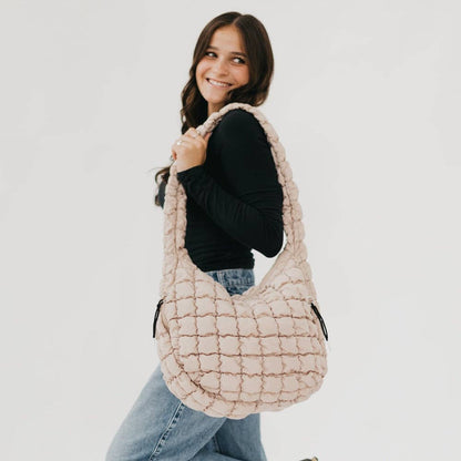 Pretty simple Carmen Quilted Hobo Tote Bag