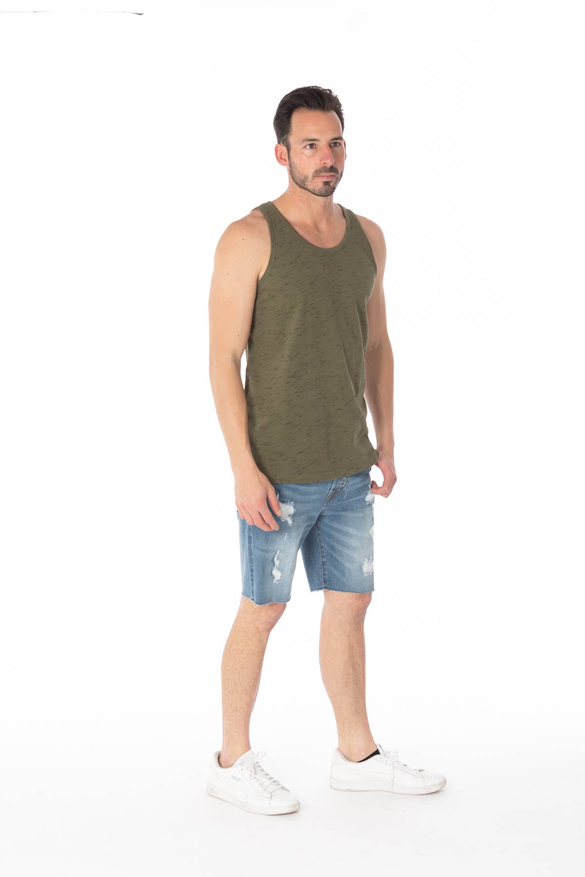 Hawks Bay Slub Solid Tank Tops