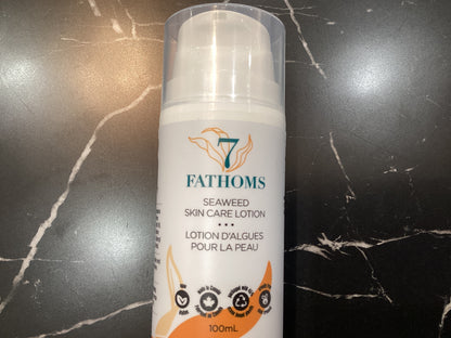 7 Fathom seaweed skin care lotion
