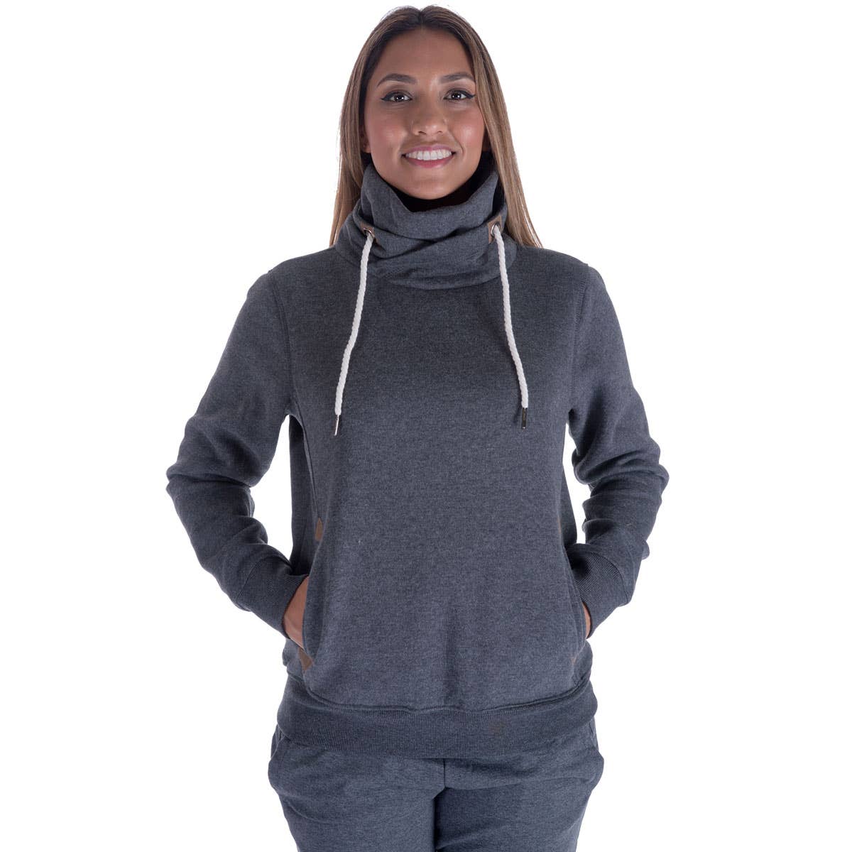 LeeHanTon Ladies Cowl Neck Pullover Sweatshirt