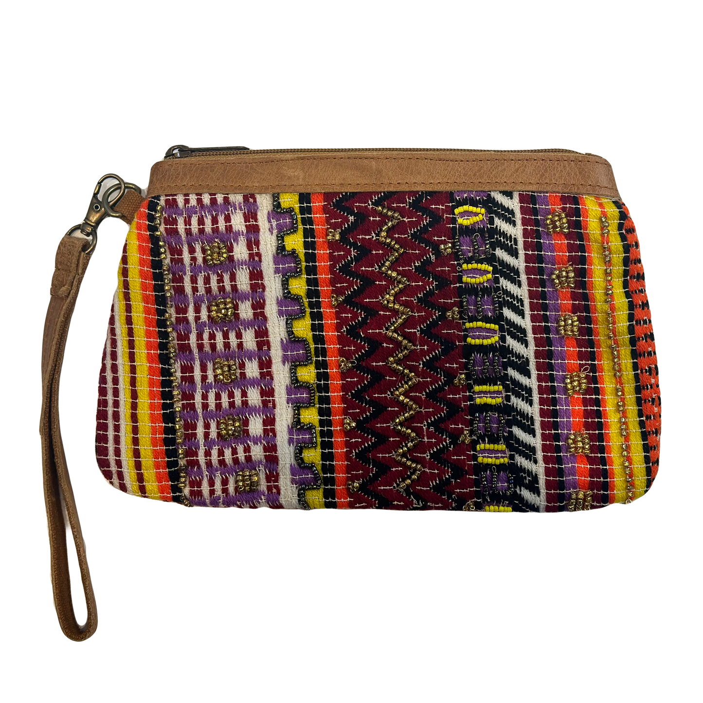 Festival Stripes Wristlet Wallet Bag